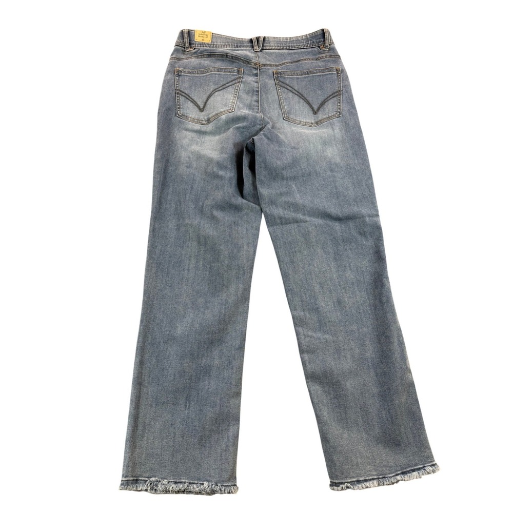 NWT Democracy Ab Technology High Rise Slim Straight Jeans Blue Curve Size 10 - Picture 7 of 12